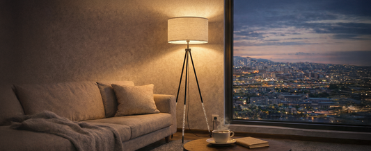 JOOFO Modern  Metal Tripod Floor Lamp